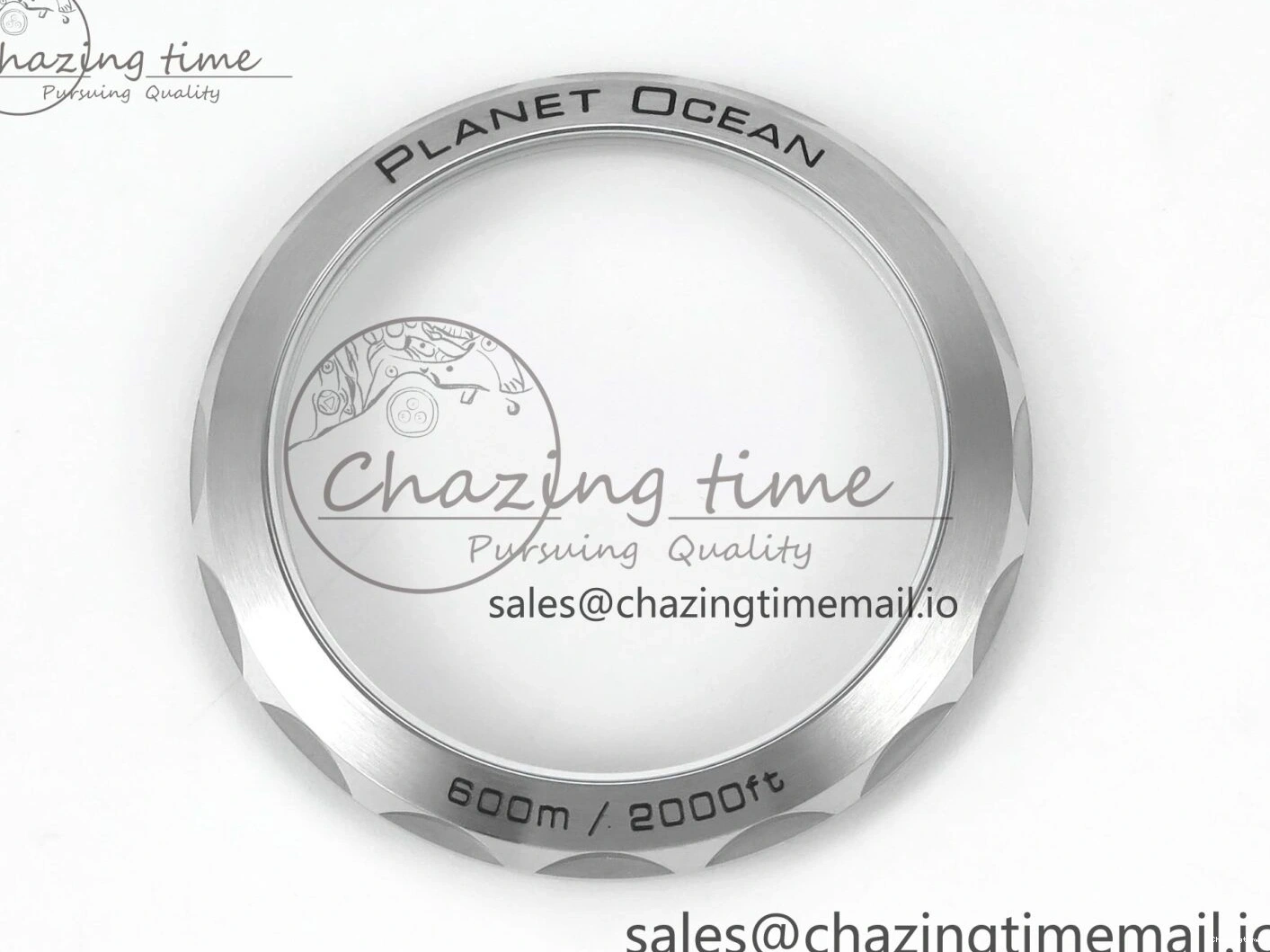 0501 Planet Ocean Master Chronometer 600M 45.5mm SS SCF 1:1 Best Edition Blue Bezel Blue Dial on SS Bracelet A9900 Super Clone Lightweight 7676
